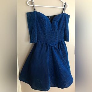 JOHNATHAN KAYNE Blue Cocktail Eye Candy Dress  Size 4